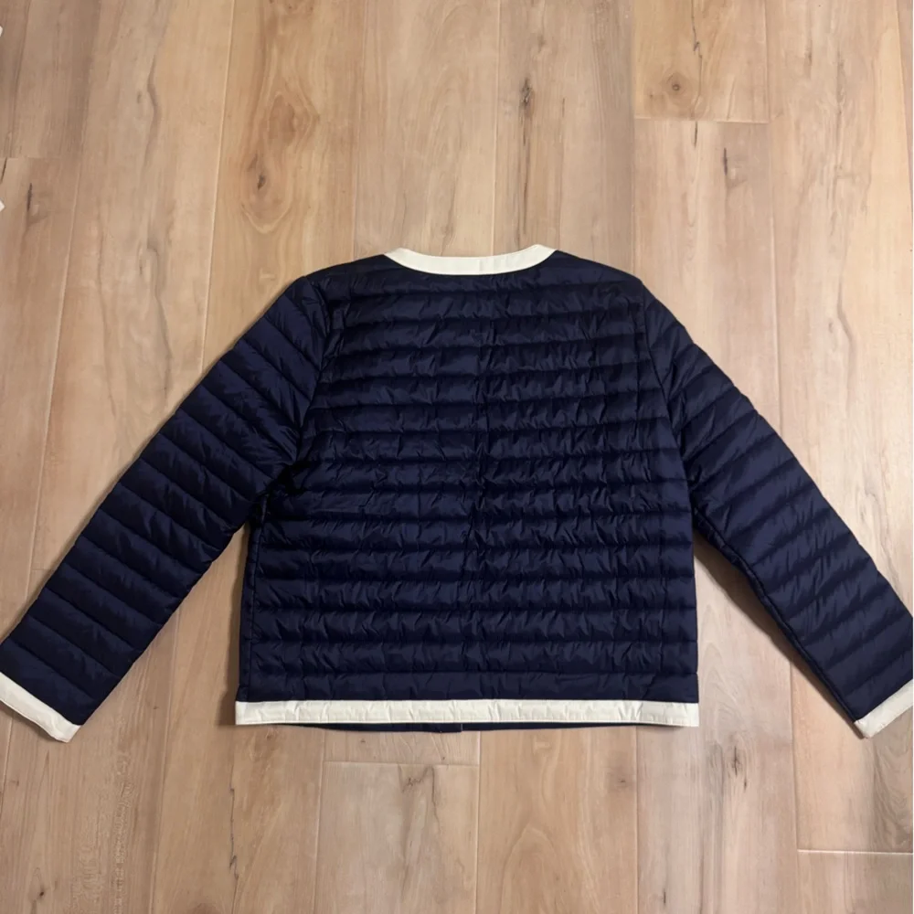J. McLaughlin Eva Puffer Jacket in Dark Navy Size Large - Picture 7 of 11